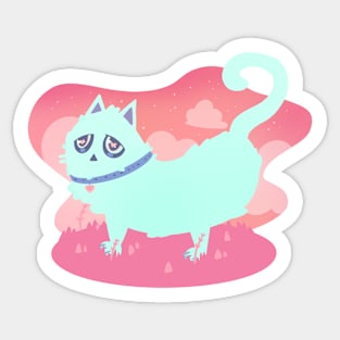 Sunset Catto Sticker